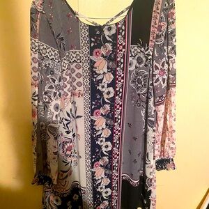 Mixed print dress from Maurices